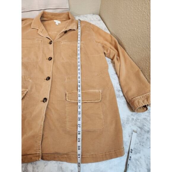 J. Jill Women's Light‎ Toffee Garment-Dyed Anorak Utility Jacket Size XL - Picture 6 of 6